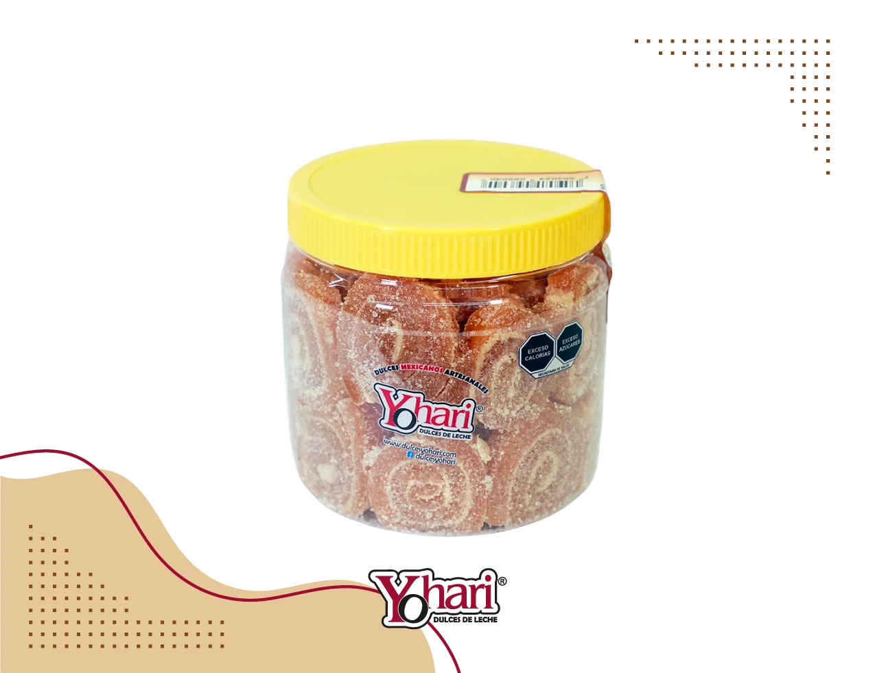 Vitrolero rollo de guayaba 40/pzas.